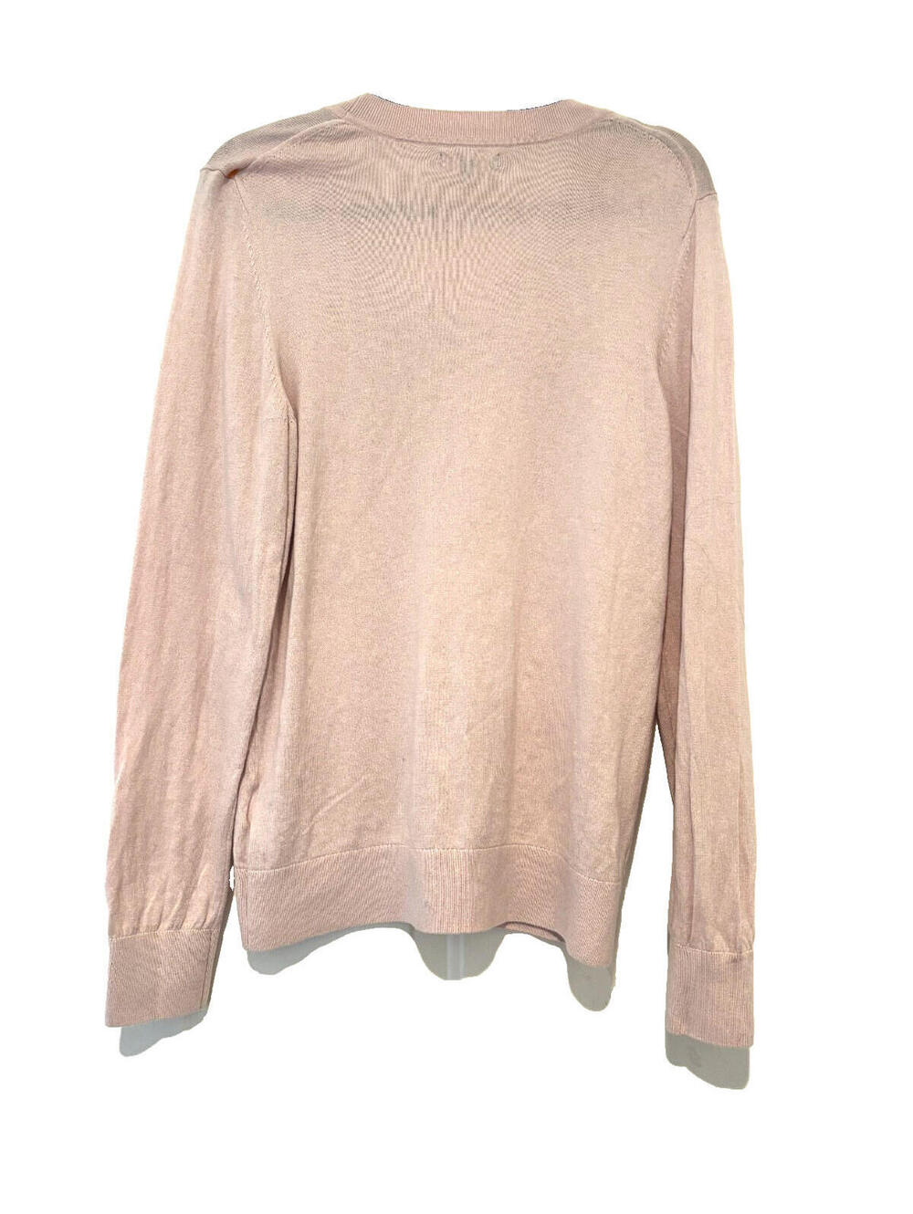 Vince sz M pale pink v neck cashmere blend long sleeve sweater GG - Picture 3 of 3